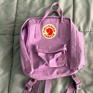 Lavender Fjallraven Mini Backpack